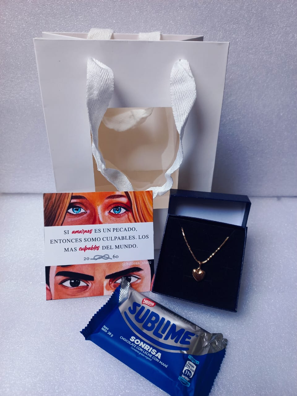 COLLAR CORAZÓN CULPA TUYA