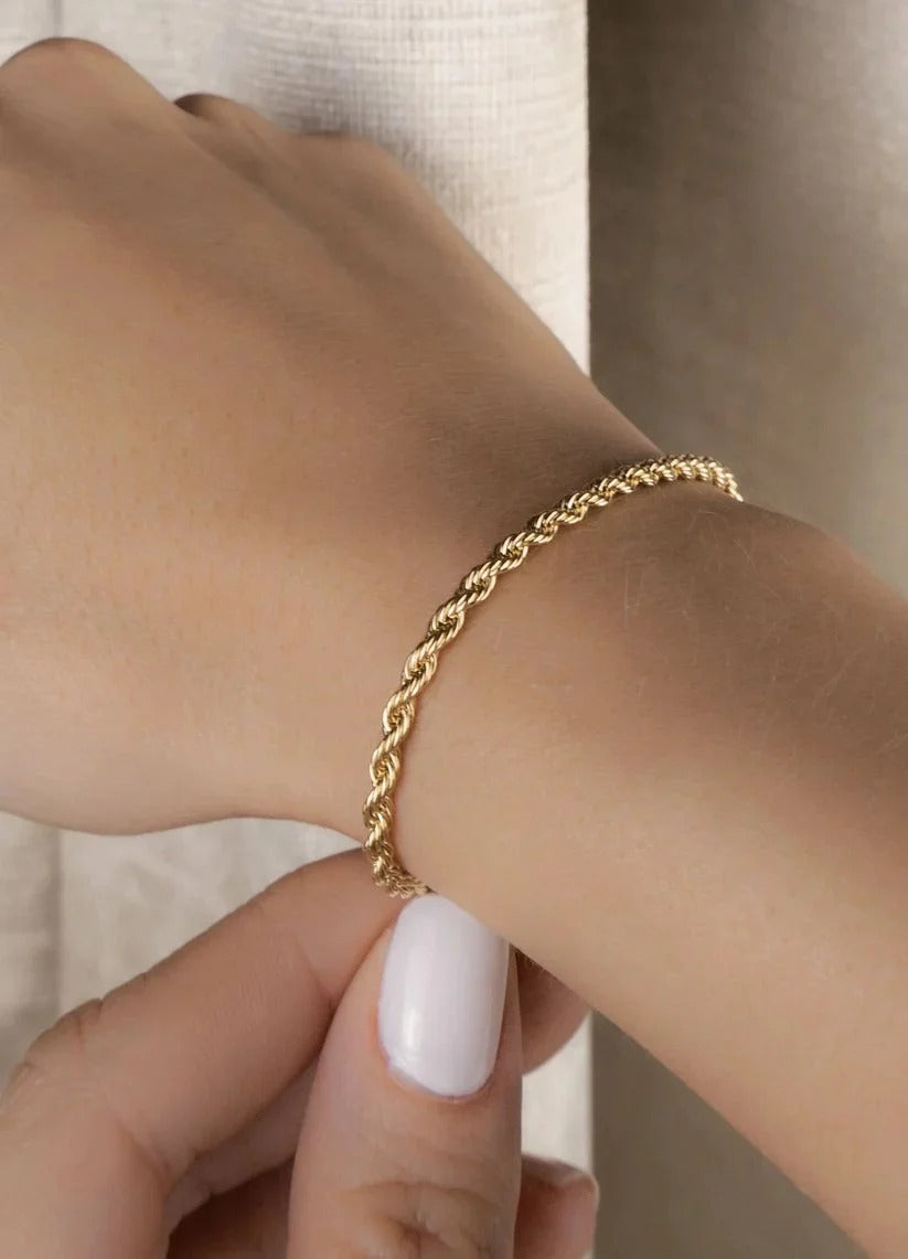 Pulsera Cuerda 18k